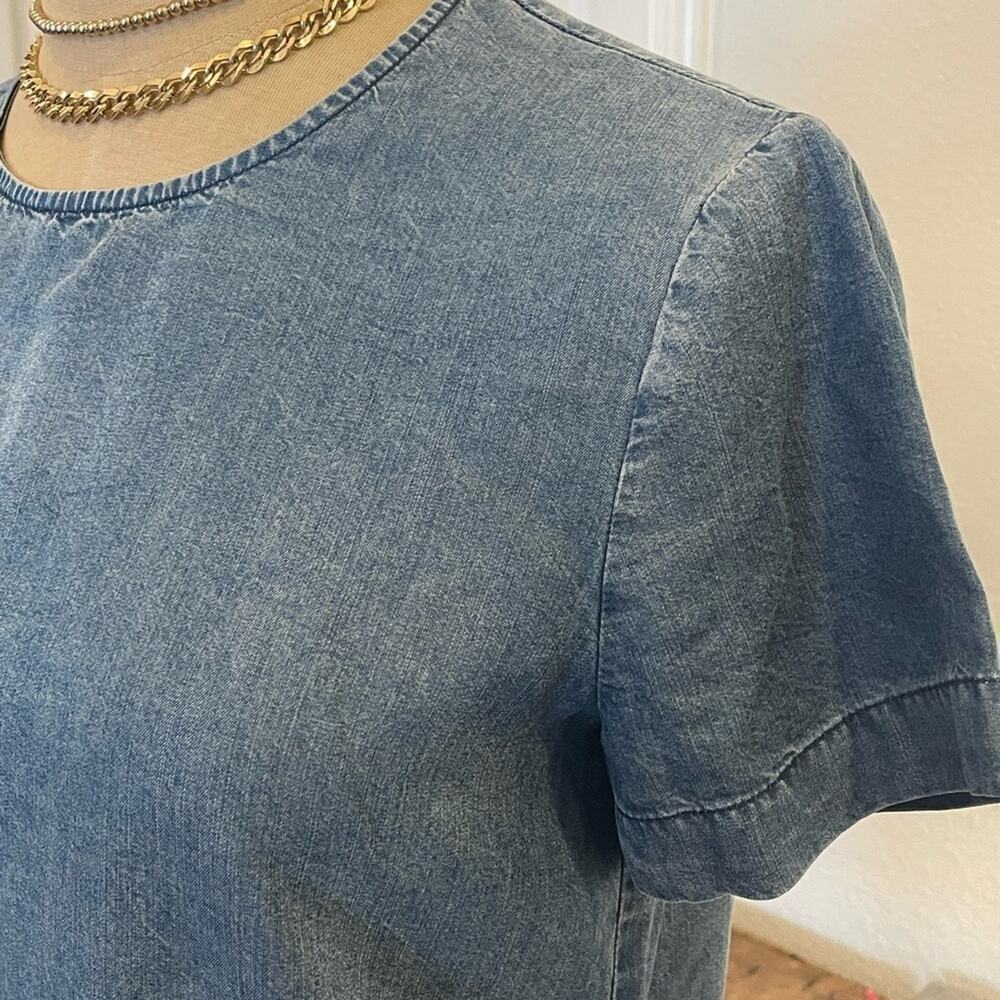 CLUB MONACO Denim Lyocell Shirt Top size XS - Picture 3 of 10